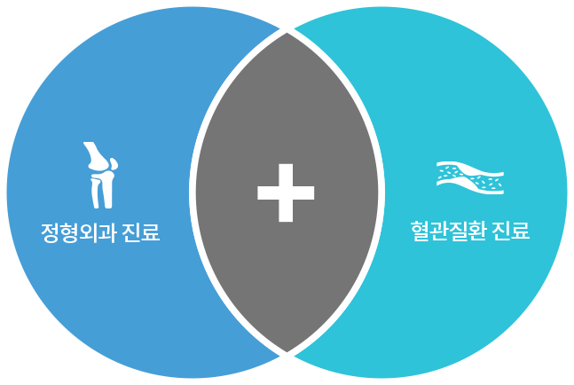 정형외과진료 + 혈관외과진료